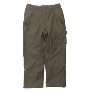 SIMS Snowboarding Cargo Snow Pants Men's Medium Olive Gray Waterproof Ski